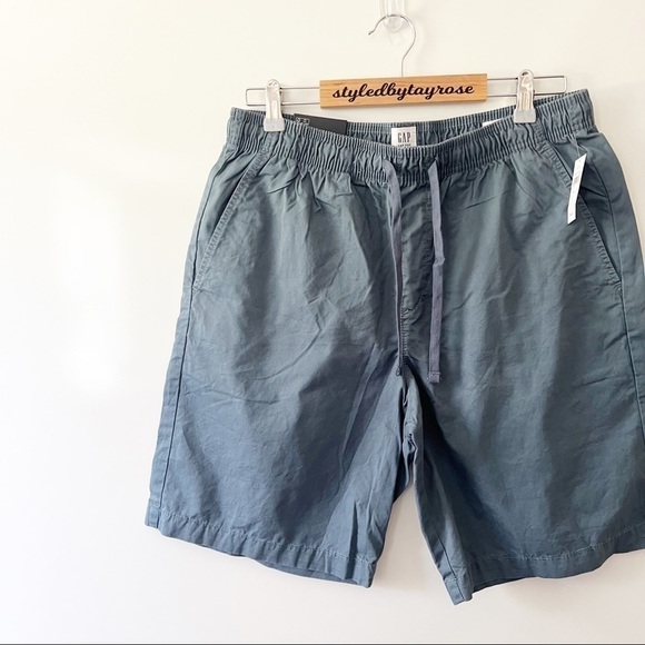 Gap 9" Easy Shorts With Washwell - Blue - Picture 4 of 8